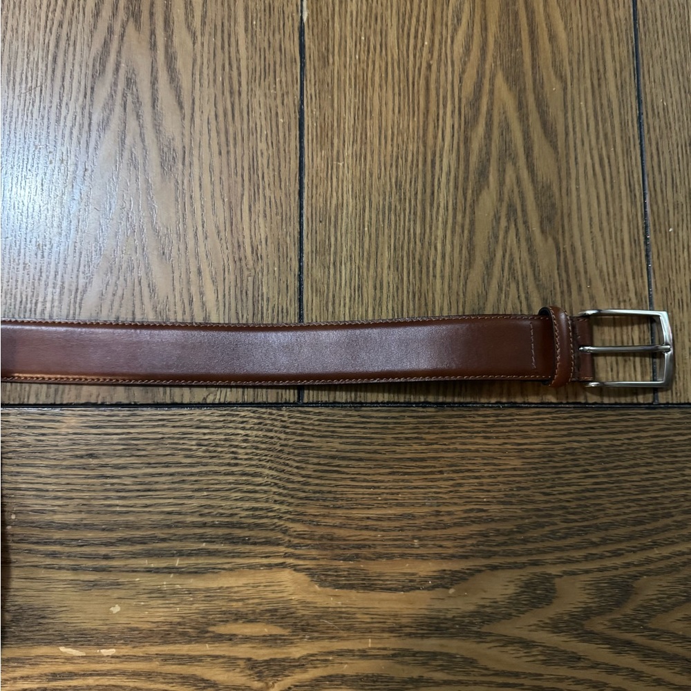 Ermenegildo Zegna Men’s Genuine Italian Leather Belt